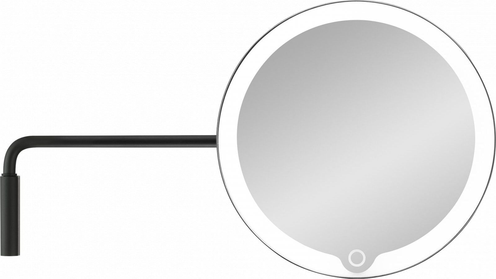 BLOMUS Увеличително огледало MODO за стенен монтаж с LED светлина - цвят черен
