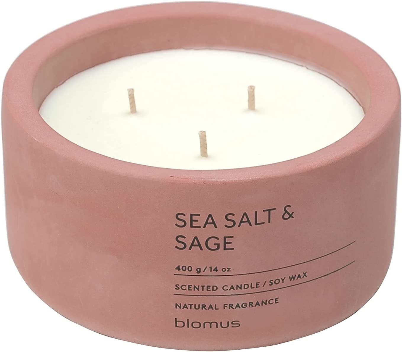 BLOMUS Ароматна свещ FRAGA размер XL - аромат Sea Salt & Sage - цвят Withered Rose
