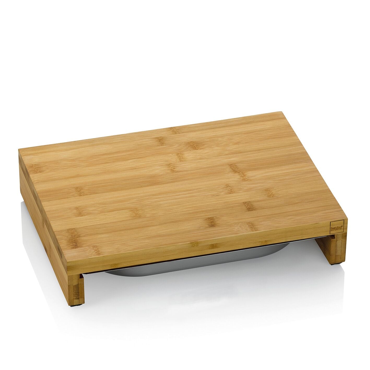 KELA Бамбукова дъска за рязане със стоманен контейнер “Kenina“ - 27x36 см.