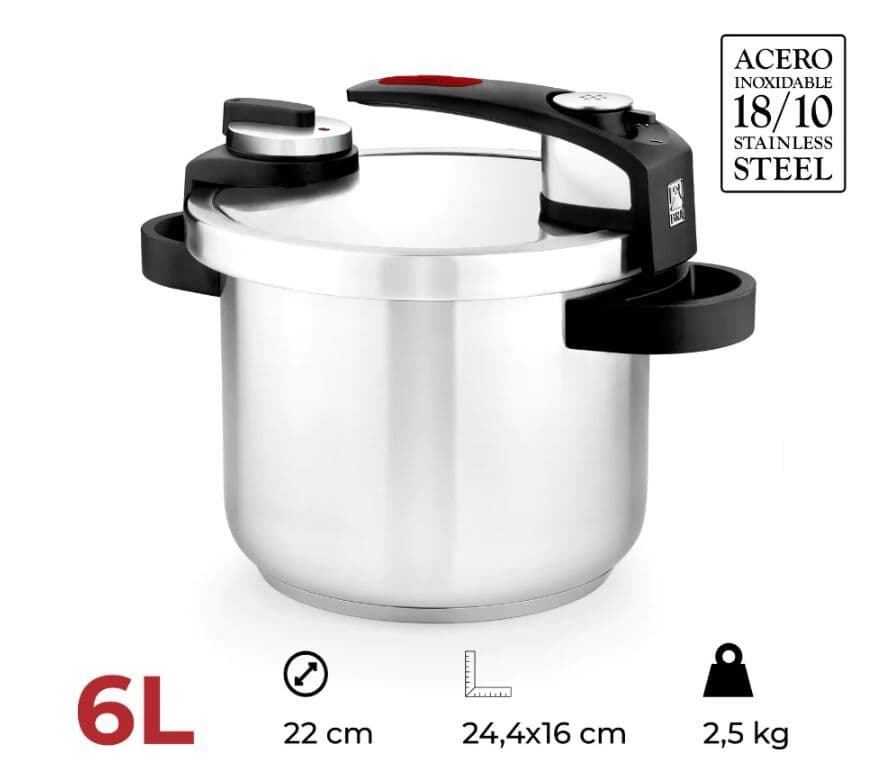 BRA Тенджера под налягане “TEKNA“ - 6 л.