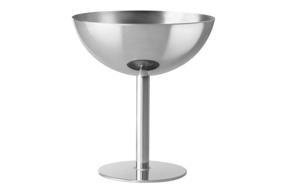 MAKU Стоманена чаша за сладолед и десерти - цвят сребро