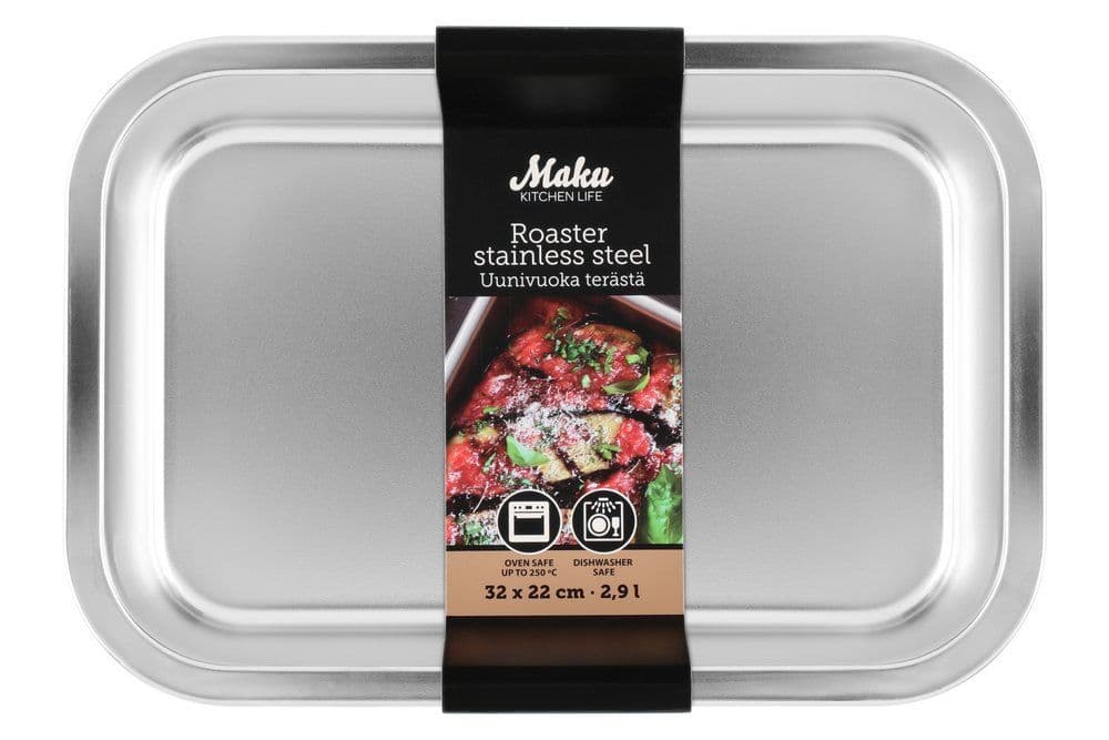MAKU Стоманена тава за печене 33х22 см.
