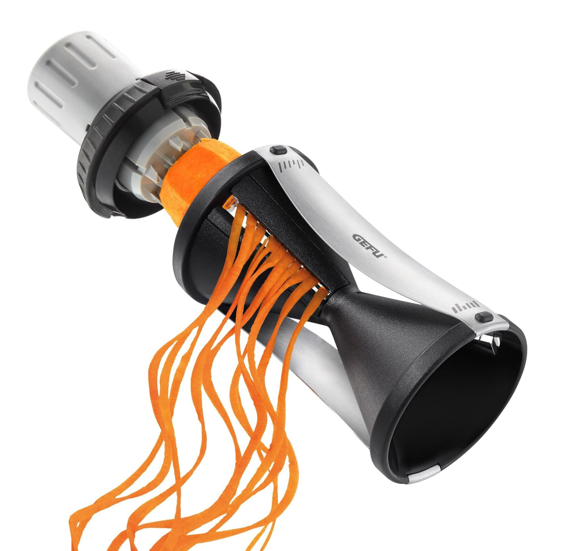 GEFU Резачка за плодове и зеленчуци “SPIRELLI“ 2.0 – с държач-предпазител