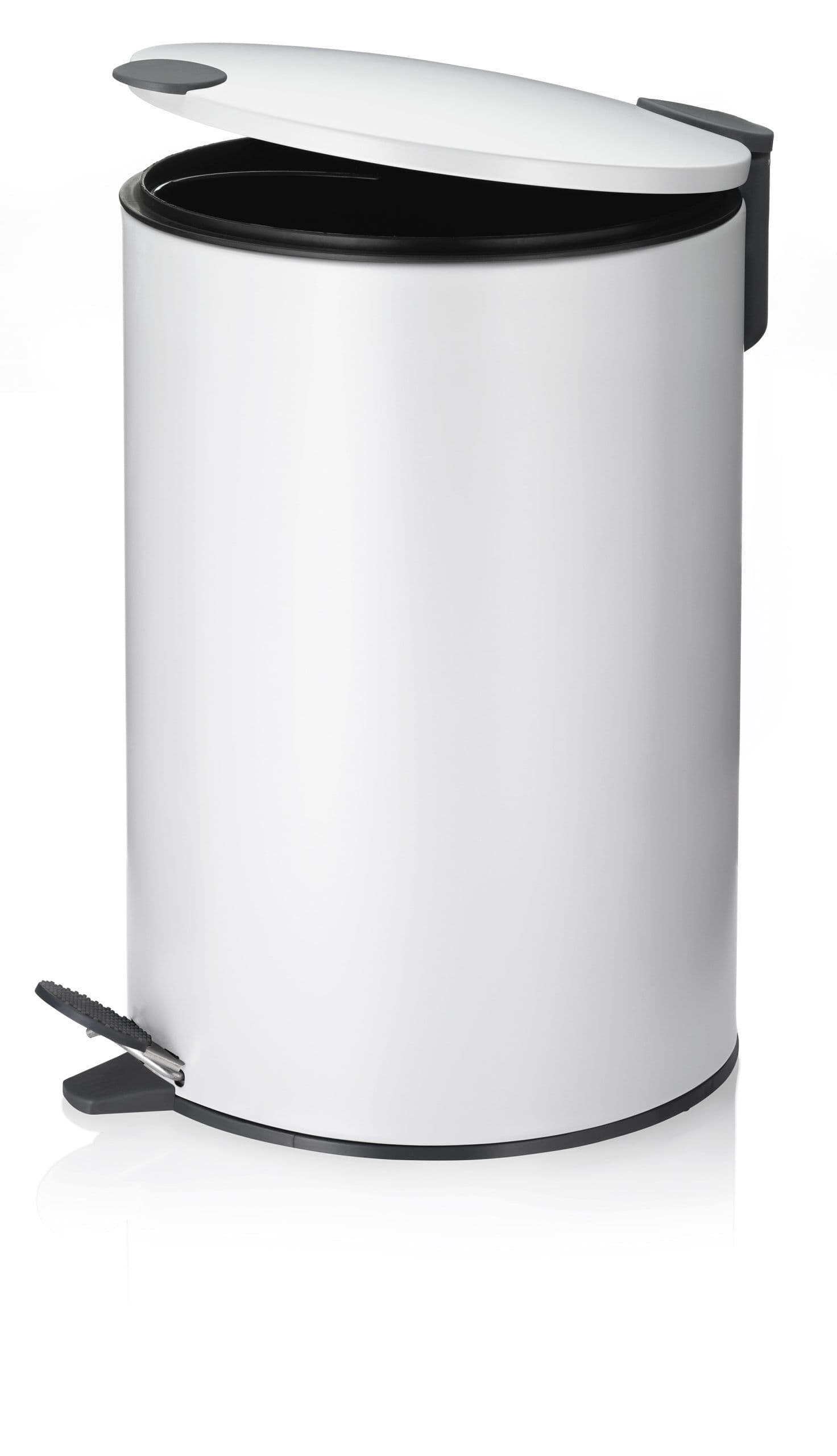 KELA Кош за отпадъци с педал “Mats“ - бял - 12 л.