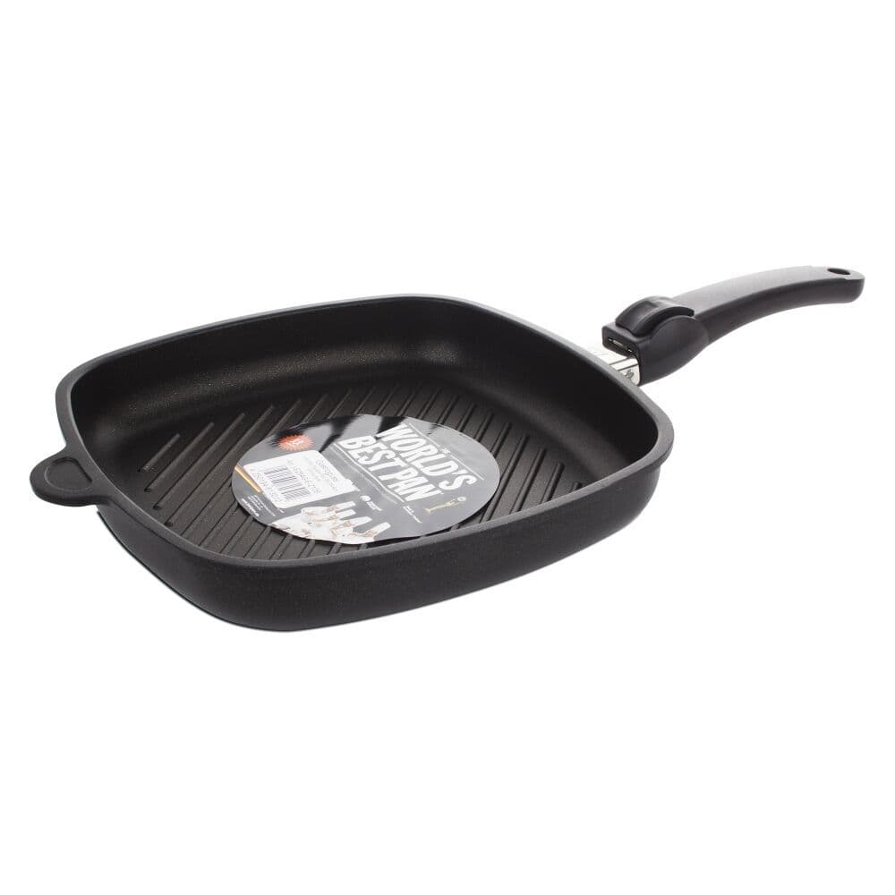 AMT Gastroguss Тиган грил – 26 х 26 см, височина 4 см, с мобилна дръжка