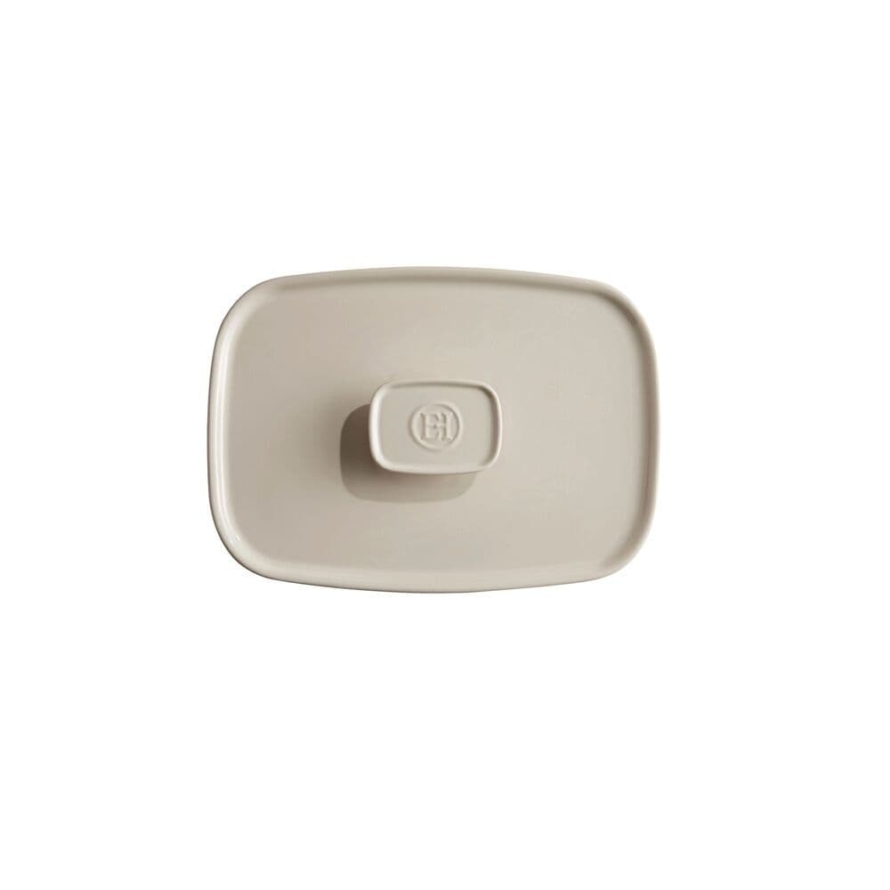 EMILE HENRY Керамичен правоъгълен капак за тави EH 9650 – цвят екрю