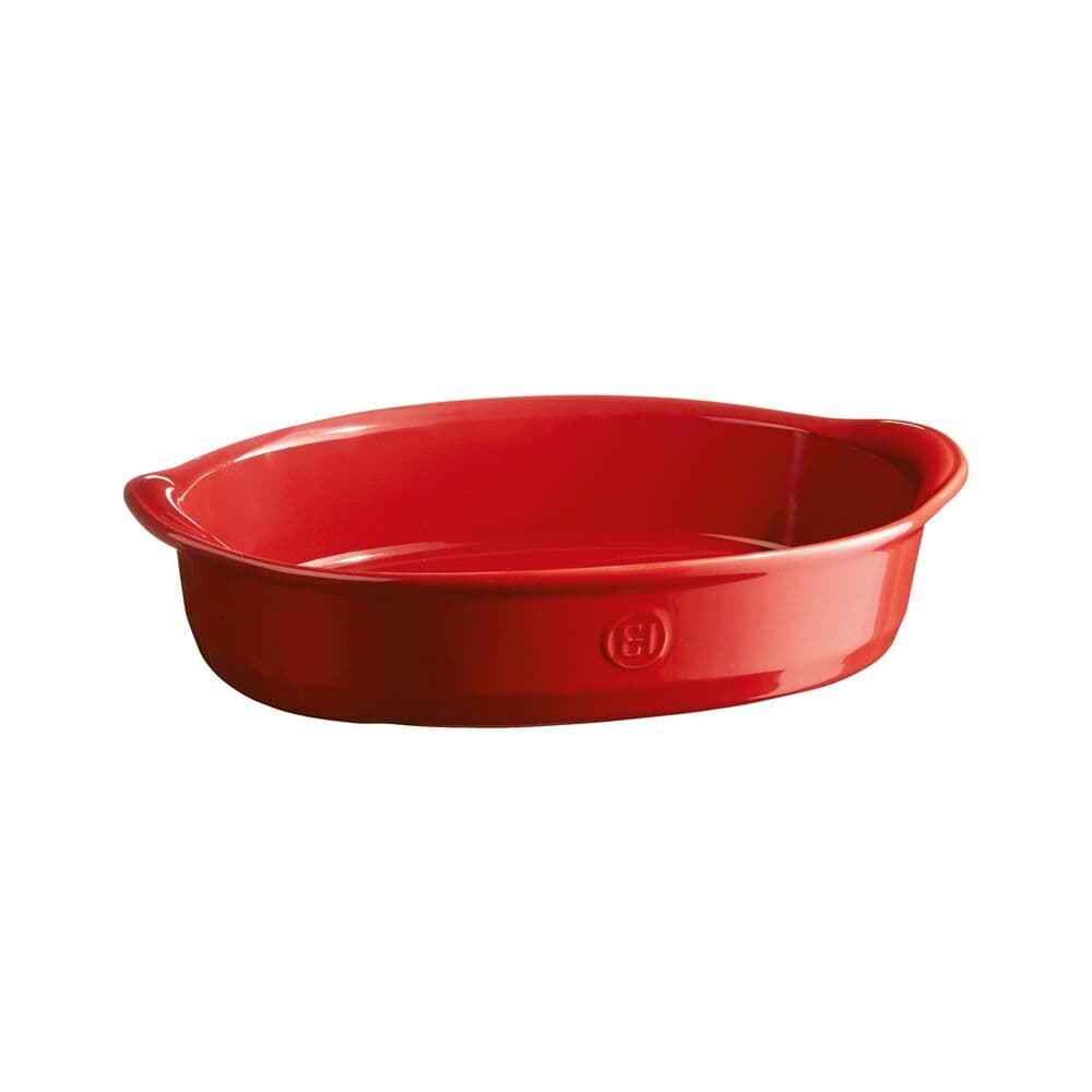 EMILE HENRY Керамична тава „OVAL OVEN DISH“ – 35х22,5 см – цвят червен