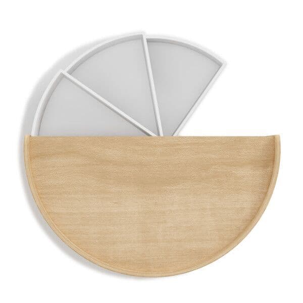 UMBRA Кутия за бижута и аксесоари “MOONA“ – цвят бял / естествен