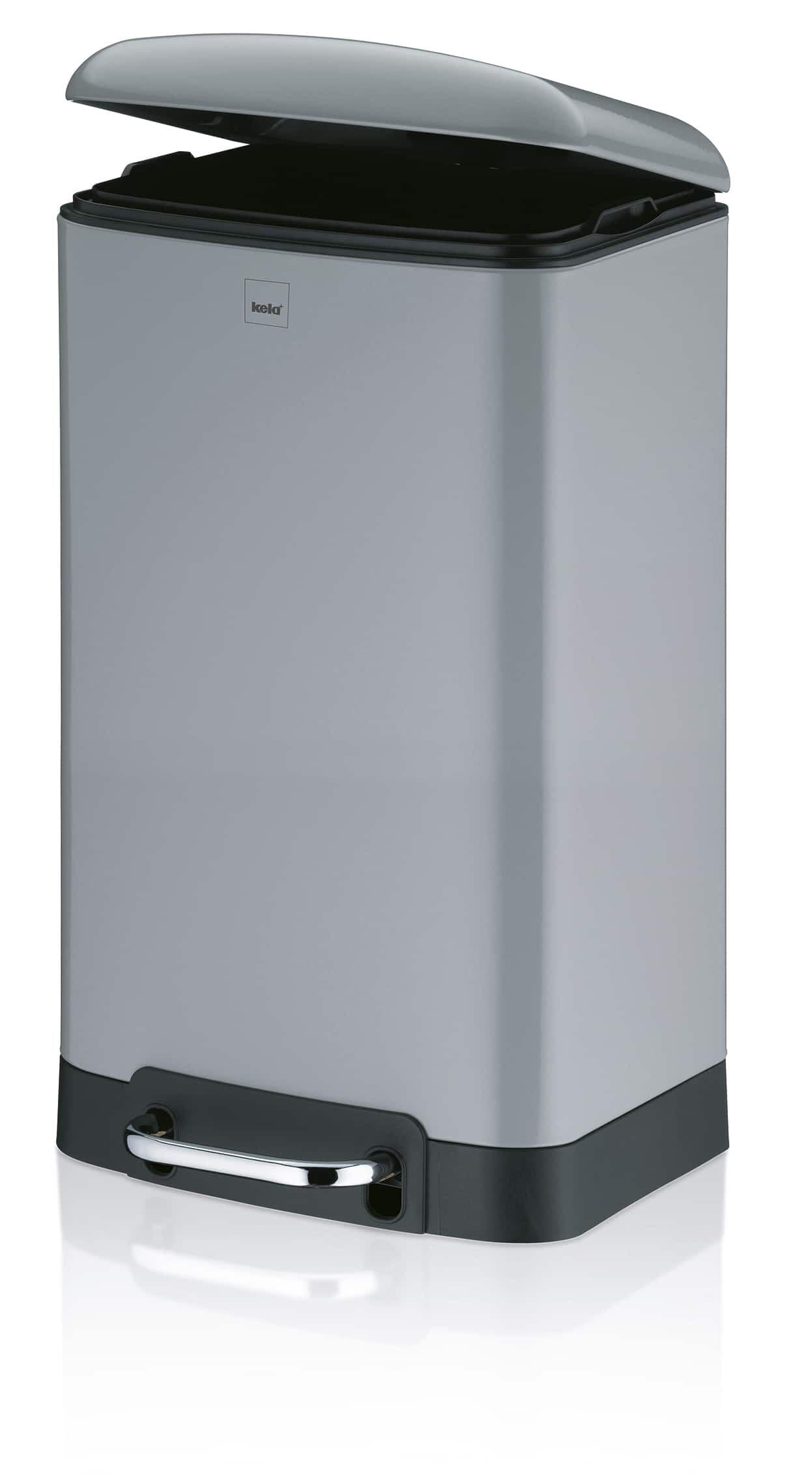 KELA Кош за отпадъци с педал “Davino“ - светло сив - 30 л.