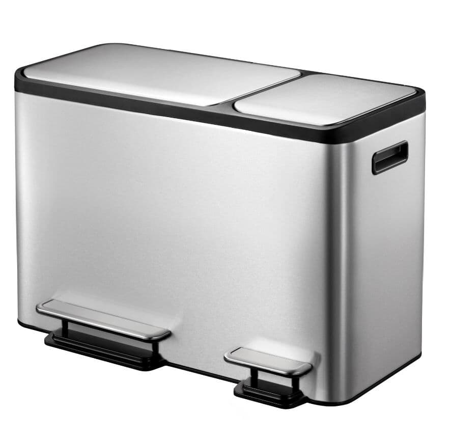 EKO Кош за разделно събиране с 2 педала “ECOCASA“ - 24+12 л. - мат