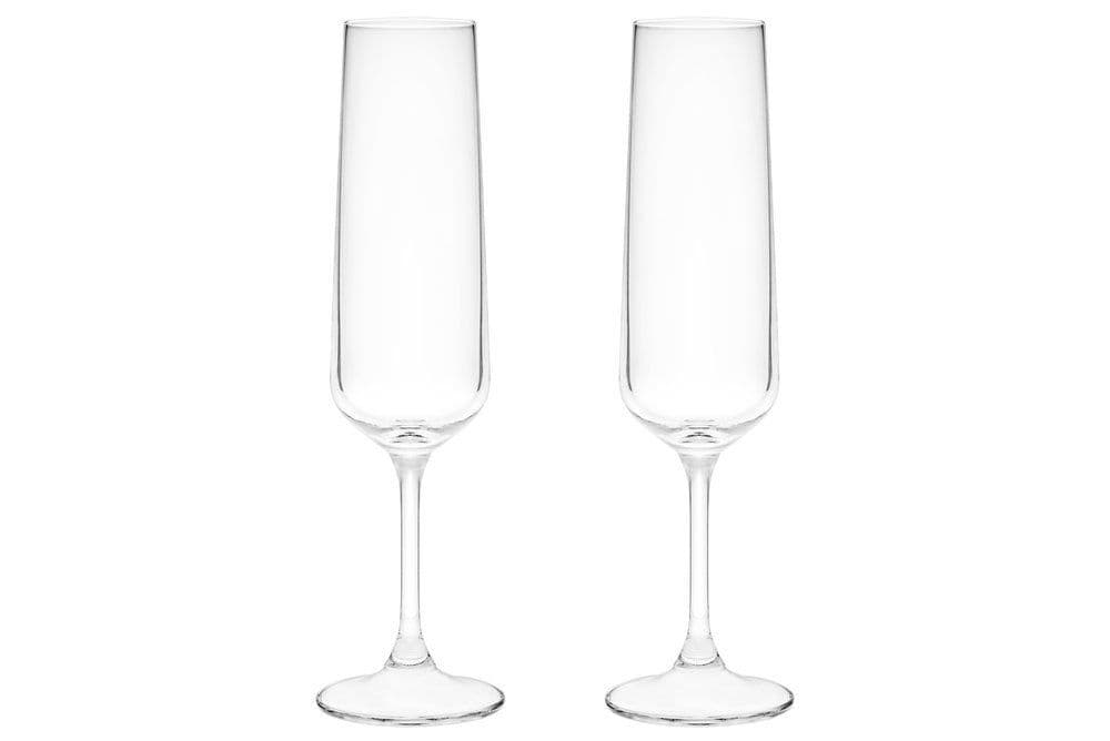 MAKU Комплект от 2бр чаши за шампанско Titanium Crystal - 205мл.