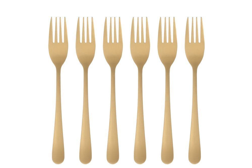 MAKU Десертни вилички 6 бр. - златни