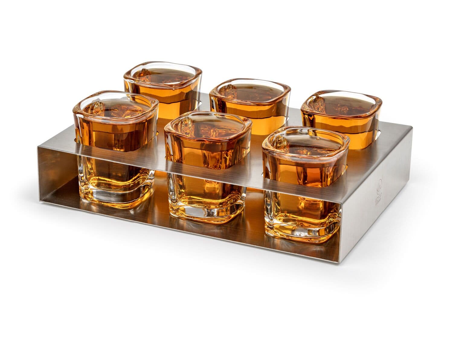 LEOPOLD VIENNA К-т чаши за шотове 6бр със стоманена табла