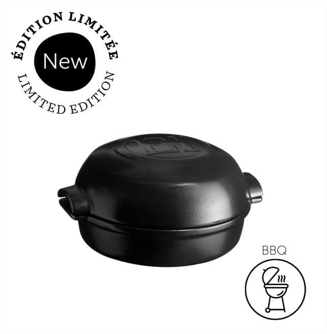 EMILE HENRY Форма за печене с капак "BBQ CHEESE BAKER" - Ø 20 см - цвят трюфел