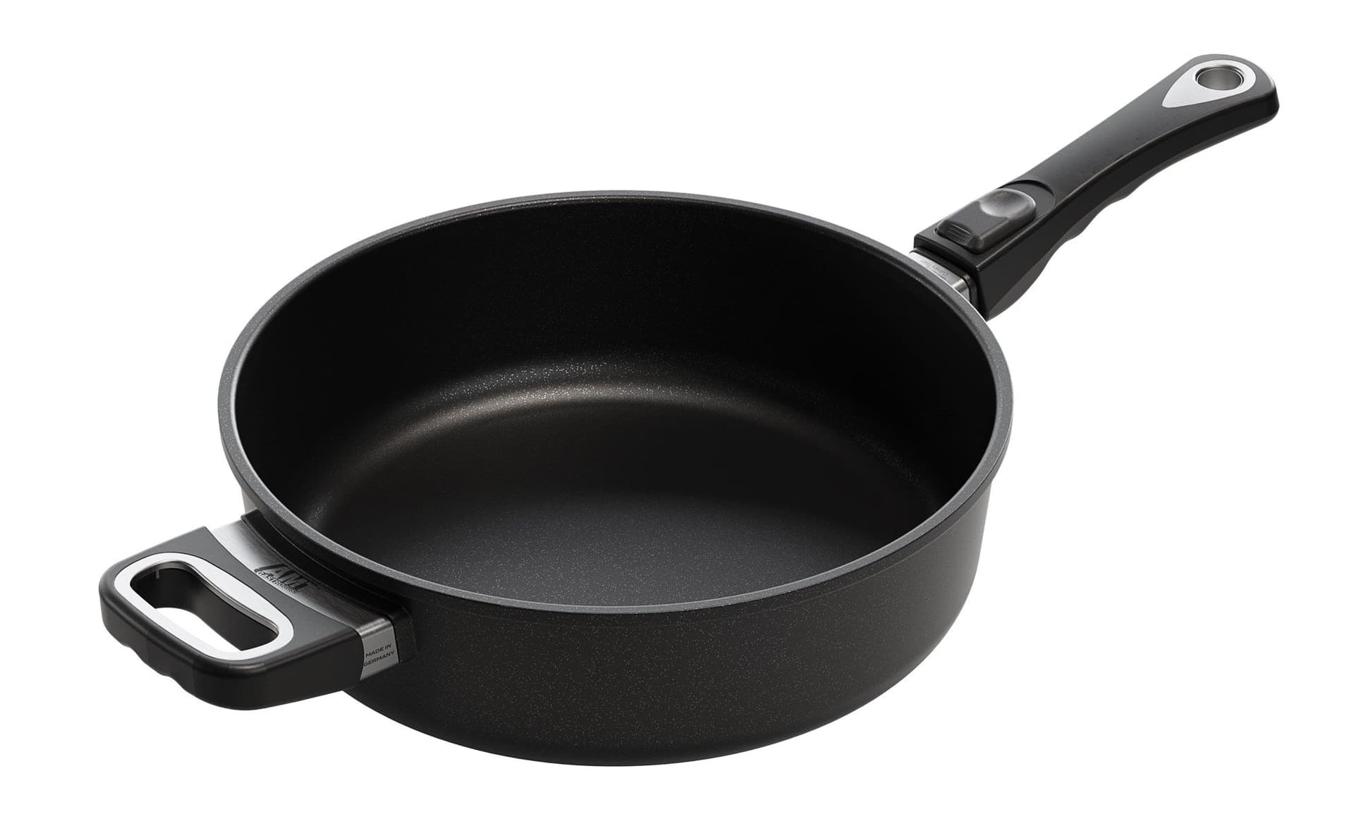 AMT Тиган дълбок индукционен 8 см. - Ø 28 см. с мобилна дръжка