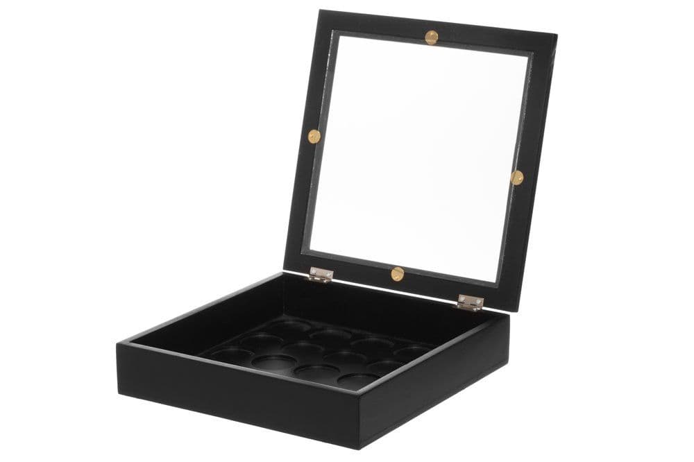 4Living Кутия за кафе капсули със стъклен капак