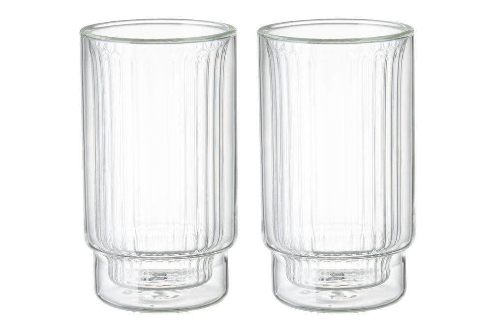 MAKU Комплект от 2бр оребрени двустенни чаши - 300мл.