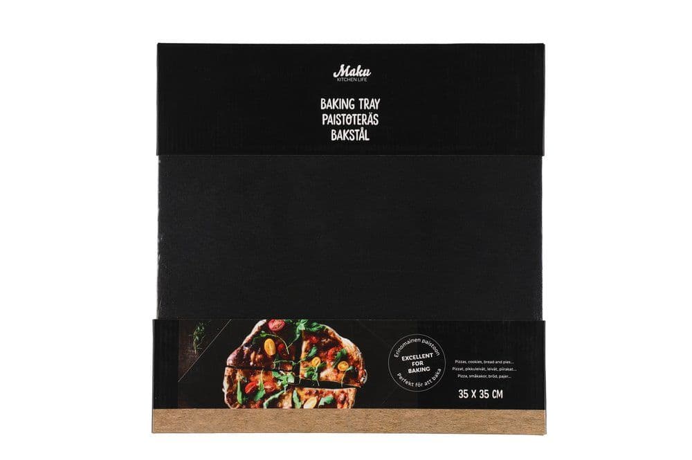 MAKU Стоманена плоча за печене на пица 35x35см