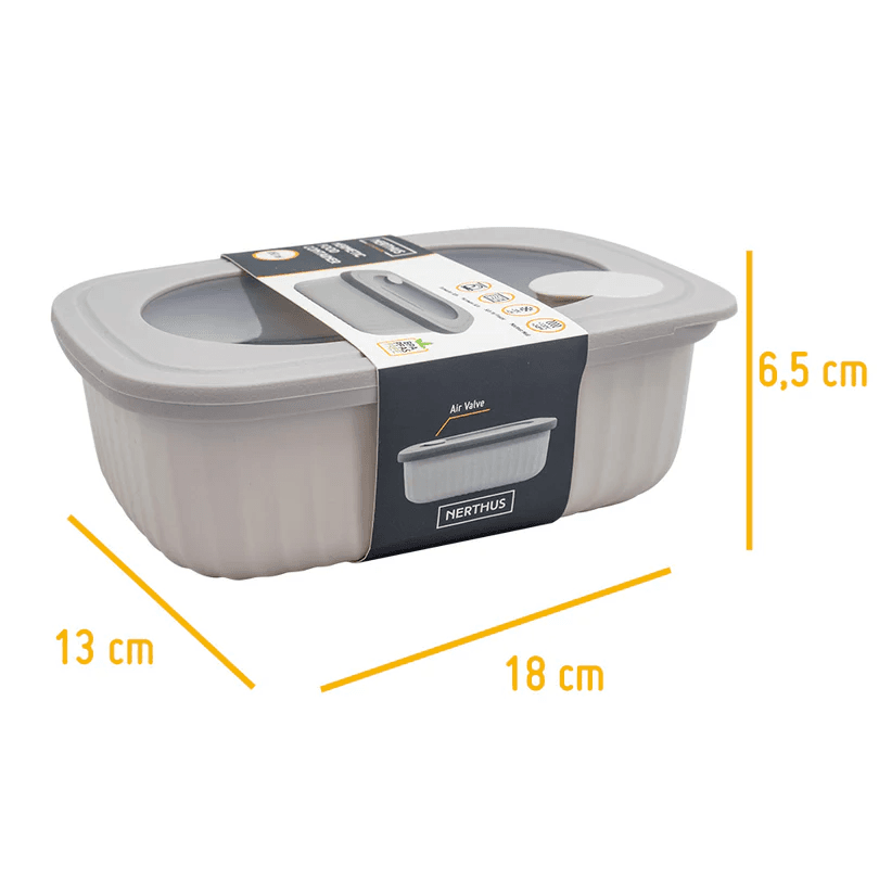 Nerthus Пластмасова херметическа кутия за храна - 850 мл.