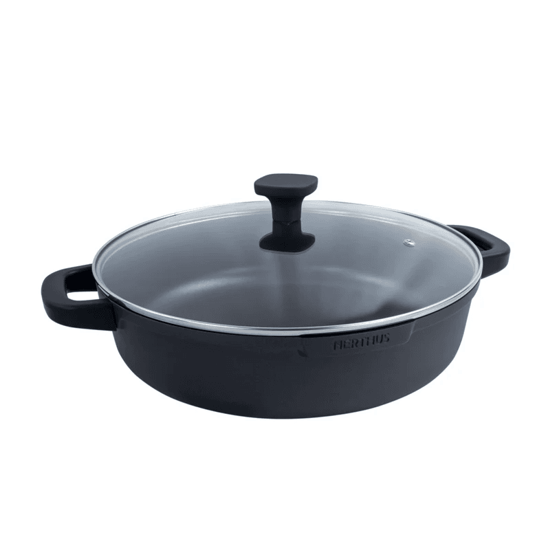 Nerthus Индукционна плитка тенджера със стъклен капак Ø 24 см.