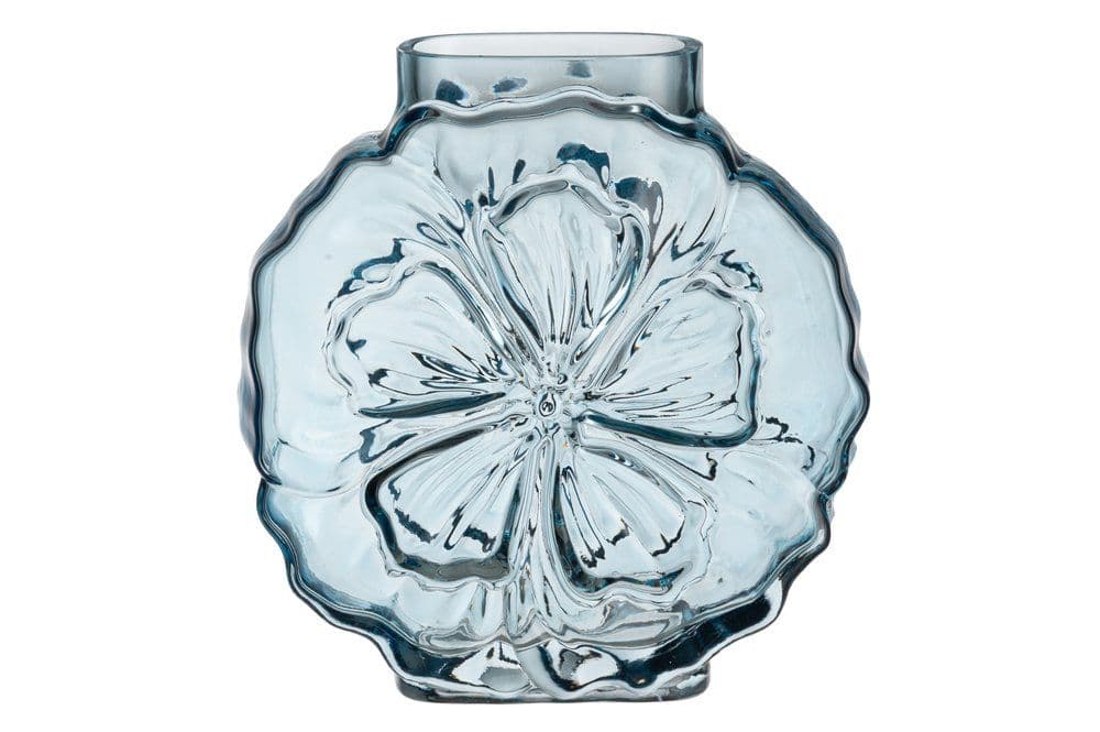 4LIVING Стъклена ваза “Flora“ - цвят син