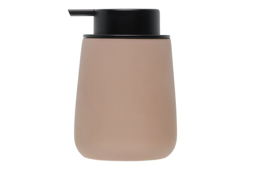 4LIVING Керамичен диспенсър за течен сапун “Nova“ - цвят кафяв - 350 мл.