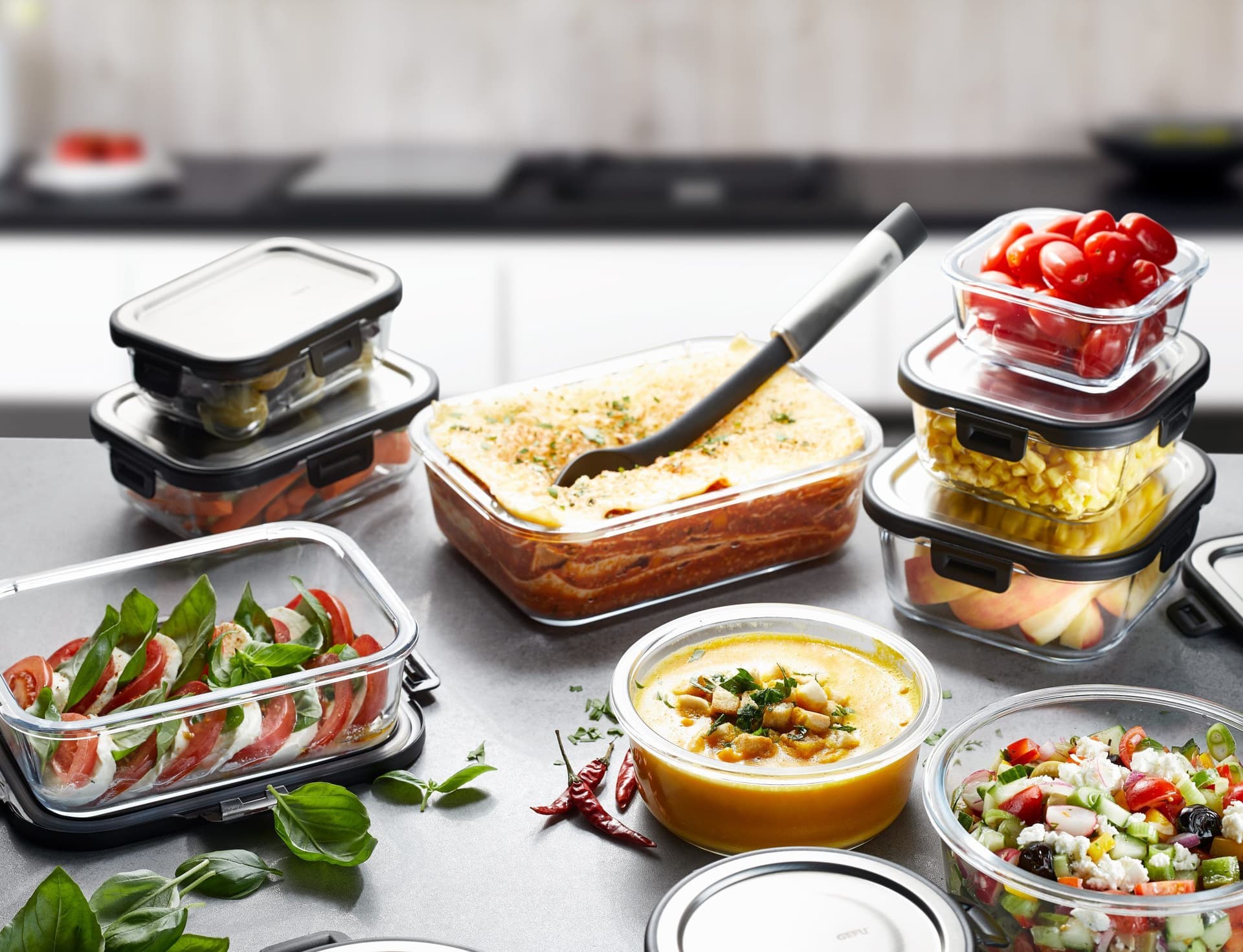 GEFU Стъклена кутия за храна  “MILO“ – 800 мл.