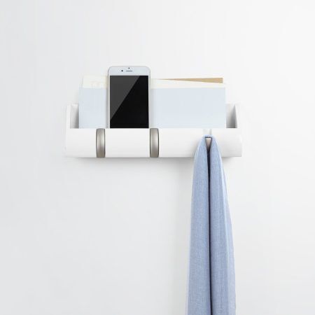 <p><span style="font-size: small;"><strong>UMBRA Стенен органайзер с 3 бр закачалки “CUBBY MINI</strong></span>“<br /><span style="font-size: small;"><strong>• </strong></span><strong>Цвят:</strong> бял <br />• <strong>С три метални отваряеми закачалки</strong><br />•<strong> За стенен монтаж ( с включени монтажни елементи)<br />• Подходящ за ключове, документи, аксесоари и др.<br /></strong>• <strong>Размер: </strong>26,7 x 6,4 х 7,6 cm<br />• <strong>Материал:</strong> метал / дърво ясен <br />• <strong>Максимално натоварване:</strong> 2,3 кг<br /><strong>Производител: UMBRA / Канада<br /></strong><em><strong>DESIGN:  WILLIAM MAK</strong></em></p><br />Марка: Umbra HK Limited <br />Модел: UMBRA 1004250-660<br />Доставка: 2-4 работни дни<br />Гаранция: 2 години