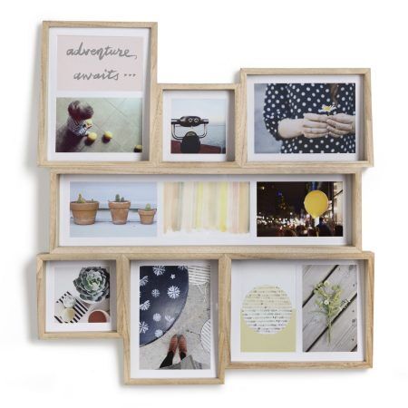 <p><span style="font-size: small;"><strong>UMBRA Колаж от рамки за снимки “EDGE MULTI WALL“ </strong></span><br /><span style="font-size: small;"><strong>• </strong></span><strong>Цвят: </strong>натурално дърво<br />• <strong>За 11 бр снимки с размери:<br /></strong><strong>   – 2 бр снимки: 10 х 10 см<br />   – 7 бр снимки: 10 х 15 см<br />   – 2 бр снимки: 13 х 18 см<br /></strong>•<strong> Габаритен размер: </strong>58,1 х 53 х 6,4 cm<br />• <strong>Материал:</strong> масивно дърво<br />•<strong> Може да бъде закачена вертикално или хоризонтално</strong><br /><strong>Производител: UMBRA / Канада<br /></strong><em><strong>DESIGN: EDWARD LEE</strong></em></p><br />Марка: Umbra HK Limited <br />Модел: UMBRA 1005423-390<br />Доставка: 2-4 работни дни<br />Гаранция: 2 години
