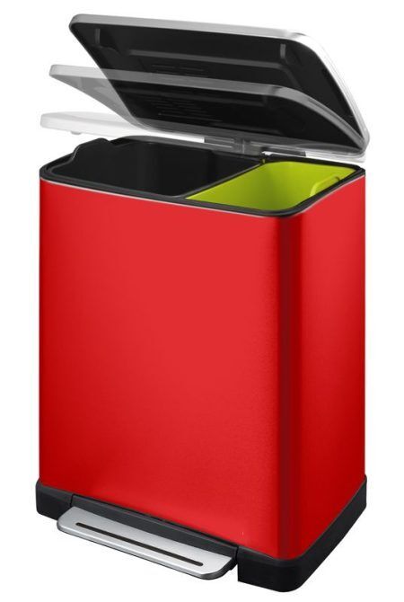 <p><span style="font-size: small;"><strong><strong>EKO EUROPE </strong>Кош за разделно събиране на отпадъци с педал “E-CUBE“</strong></span><br /> <strong>• Материал:</strong> неръждаема стомана, прахово боядисана<br /><strong>• Вътрешно отделение на капака за филтър с активен въглен, който абсорбира миризмите</strong><br /><strong>• Цвят:</strong> червен<br /><strong>• Широк педал </strong><br /><strong>• Дръжка на задната страна за лесно преместване</strong><br /><strong>• Вместимост:</strong> (1 х 28) + (1 x 18) литра <br /><strong>• Размери:</strong> 50 х 34,5 х 65 см.<br /><strong>• 2 бр. вътрешни пластмасови кофи</strong><br /><strong>• Безшумно и плавно отваряне и затваряне на капака</strong><br /><strong>• Функция за заключване на капака в отворена позиция, за лесно почистване или смяна на торбата</strong><br /><strong>• Фиксатори за найлонов чувал / торба</strong><br /><strong>Производител: EKO EUROPE / Холандия</strong></p><br />Марка: EKO-EUROPE <br />Модел: EKO 926846 - Red<br />Доставка: 2-4 работни дни<br />Гаранция: 2 години