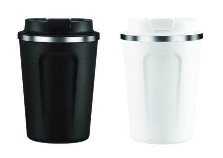 <p><strong><span style="font-size: small;">ASOBU Двустенна термо чаша с вакуумна изолация “CAFE COMPACT“ </span></strong><br />• <strong>Двустенна вакуумна изолация<br /></strong>• <strong>Вместимост:</strong> 380 мл.<br />• <strong>Поддържа напитката охладена до 24 часа<br /></strong>• <strong>Поддържа напитката гореща до 12 часа</strong><br />• <strong>Не загрявайте на котлон или в микровълнова фурна</strong><br /><strong> • Не замразявайте и не слагайте във фризер</strong><br /><strong> • Мийте само на ръка</strong><br /><strong> •100% без съдържание на Бисфенол А /BPA/.</strong><br />• <strong>Размери:</strong> 8,9 x 13,3 см <br />• <strong>Тегло:</strong> 0,280 кг<br />• <strong>Материал:</strong> неръждаема стомана 18/8<br />• <strong>Цвят:</strong> черен<br /><strong>Производител: ASOBU / Канада</strong></p><br />Марка: ASOBU <br />Модел: ASOBU - BF22 BLACK<br />Доставка: 2-4 работни дни<br />Гаранция: 2 години