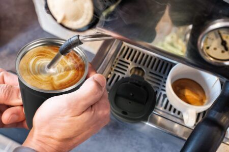 <p><strong><span style="font-size: small;">ASOBU Двустенна термо чаша с вакуумна изолация “CAFE COMPACT“ </span></strong><br />• <strong>Двустенна вакуумна изолация<br /></strong>• <strong>Вместимост:</strong> 380 мл.<br />• <strong>Поддържа напитката охладена до 24 часа<br /></strong>• <strong>Поддържа напитката гореща до 12 часа</strong><br />• <strong>Не загрявайте на котлон или в микровълнова фурна</strong><br /><strong> • Не замразявайте и не слагайте във фризер</strong><br /><strong> • Мийте само на ръка</strong><br /><strong> •100% без съдържание на Бисфенол А /BPA/.</strong><br />• <strong>Размери:</strong> 8,9 x 13,3 см <br />• <strong>Тегло:</strong> 0,280 кг<br />• <strong>Материал:</strong> неръждаема стомана 18/8<br />• <strong>Цвят:</strong> черен<br /><strong>Производител: ASOBU / Канада</strong></p><br />Марка: ASOBU <br />Модел: ASOBU - BF22 BLACK<br />Доставка: 2-4 работни дни<br />Гаранция: 2 години