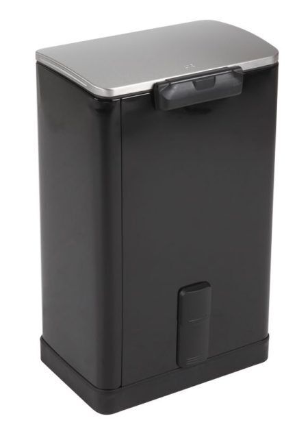 <p><span style="font-size: small;"><strong><strong>EKO EUROPE </strong>Кош за отпадъци с педал “E-CUBE“</strong></span><br /> <strong>• Материал: </strong>неръждаема стомана, прахово боядисана<br /><strong>• Вътрешно отделение на капака за филтър с активен въглен, който абсорбира миризмите</strong><br /><strong>• Цвят:</strong> черен<br /><strong>• Широк педал </strong><br /><strong>• Дръжка на задната страна за лесно преместване</strong><br /><strong>• Вместимост:</strong> 40 литра <br /><strong>• Размери:</strong> 40,3 х 34,5 х 65 см<br /><strong>• Вътрешна пластмасова кофа</strong><br /><strong>• Безшумно и плавно отваряне и затваряне на капака</strong><br /><strong>• Функция за заключване на капака в отворена позиция, за лесно почистване или смяна на торбата</strong><br /><strong>• Фиксатор за найлонов чувал / торба</strong><br /><strong>Производител: EKO EUROPE / Холандия</strong></p><br />Марка: EKO-EUROPE <br />Модел: EKO 926840 - Black<br />Доставка: 2-4 работни дни<br />Гаранция: 2 години