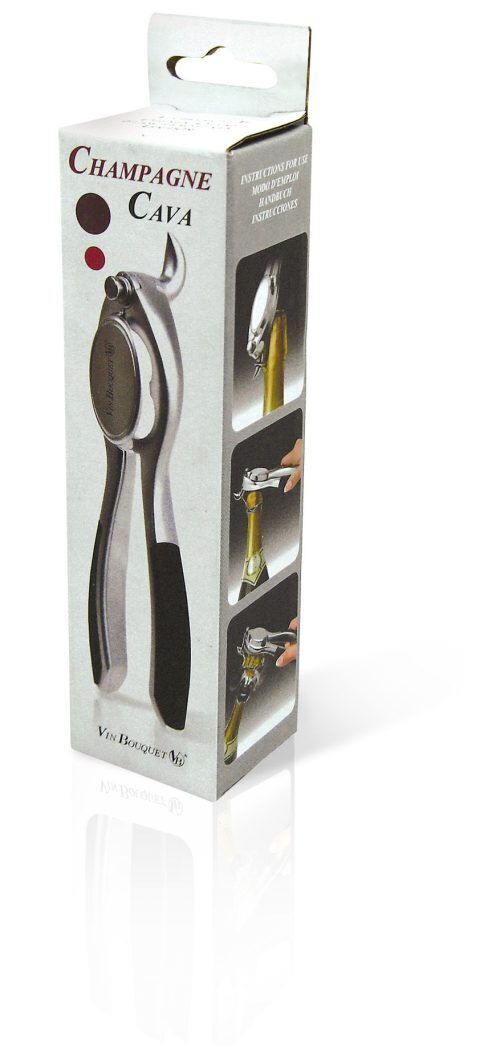 <p><strong><strong>Vin Bouquet </strong>Отварачка за шампанско<br /></strong><strong>• Размери на опаковката:</strong> 16.6 x 4.6 x 4 см.<br /><strong>• Тегло:</strong> 0,165 кг.<br /><strong>Производител:</strong> <strong>Vin Bouquet, Испания</strong></p><br />Марка: Vin Bouquet <br />Модел: VB FID 020<br />Доставка: 2-4 работни дни<br />Гаранция: 2 години