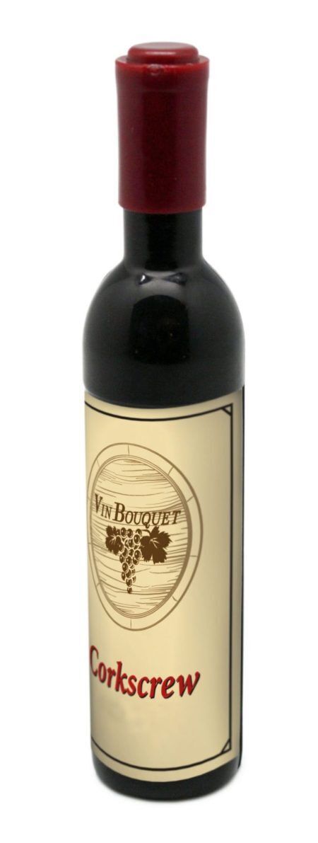 <p><span style="font-size: small;"><strong>Vin Bouquet Тирбушон “Wine Bottle“<br /></strong></span><strong>• Размери на опаковката: </strong>2.5 x 13x 2.5 см.<br /><strong>•Тегло: </strong>0.049 кг.<br /><strong>• Материал:</strong> Стомана<br /><strong>Производител: Vin Bouquet, Испания</strong></p><br />Марка: Vin Bouquet <br />Модел: VB FID 313<br />Доставка: 2-4 работни дни<br />Гаранция: 2 години