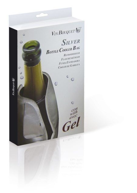 <p><strong><strong>Vin Bouquet </strong>Охладител за бутилки - SILVER<br />• Размери на опаковката: </strong>23.5 x 16 x 2 см.<br /><strong>• Тегло:</strong> 0,490 кг.<br /><strong>• Капацитет: </strong>за 1 бутилка<br /><strong>Производител: Vin Bouquet, Испания</strong></p><br />Марка: Vin Bouquet <br />Модел: VB FIE 051<br />Доставка: 2-4 работни дни<br />Гаранция: 2 години