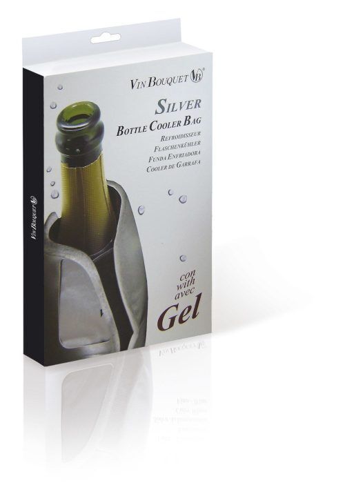 <p><strong><strong>Vin Bouquet </strong>Охладител за бутилки - SILVER<br />• Размери на опаковката: </strong>23.5 x 16 x 2 см.<br /><strong>• Тегло:</strong> 0,490 кг.<br /><strong>• Капацитет: </strong>за 1 бутилка<br /><strong>Производител: Vin Bouquet, Испания</strong></p><br />Марка: Vin Bouquet <br />Модел: VB FIE 051<br />Доставка: 2-4 работни дни<br />Гаранция: 2 години