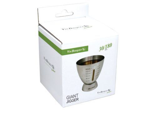 <p><strong><strong>Vin Bouquet </strong>Джигър мярка за алкохол 30/180 мл.<br />• Размери на опаковката:</strong> 8,5 x 8,5 x 9,5 см.<br /><strong>• Тегло:</strong> 0,082 кг.<br /><strong>• Материал: </strong>Стомана<br /><strong>• Капацитет:</strong> 30/180 мл.<br /><strong>Производител: Vin Bouquet, Испания</strong></p><br />Марка: Vin Bouquet <br />Модел: VB FIK 157<br />Доставка: 2-4 работни дни<br />Гаранция: 2 години