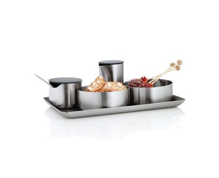 <p><span style="font-size: small;"><strong>BLOMUS Каничка за сметана от неръждаема стомана със стоманен капак BASIC <br />• </strong></span><strong>Материал:</strong> матирана неръждаема стомана <br />• <strong>Височина:</strong> 8 см <br /> • <strong>Диаметър:</strong> Ø 5 см<br /> • <strong>Вместимост: </strong>120 мл<br /> • <strong>Производител:</strong> BLOMUS, Германия <br /> <em><strong>DESIGN: Flöz Industrie Design</strong></em></p><br />Марка: BLOMUS <br />Модел: BLOMUS 63618<br />Доставка: 2-4 работни дни<br />Гаранция: 2 години