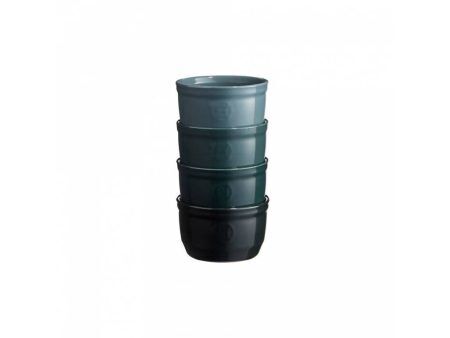 <br /><hr><br /><p><strong>EMILE HENRY Подаръчен сет от 4 броя керамични купички "OMBRE RAMEKIN SET" <br />• В комплекта: </strong>4 бр купички<br />• <strong>Ръчно изработени от 100% естествени материали<br />• Устойчиви на температури: </strong>- 20º С до + 270º С<strong><br />• Равномерно разпределение на топлината<br />• Задържат топлината на ястието по-дълго от обикновените съдове<br />• Висока устойчивост на надраскване <br /></strong>• <strong>Материал:  <span style="color: #ff0000;">HR® Ceramic (High Resistance) <span style="color: #000000;">/</span></span></strong><span style="color: #ff0000;"><span style="color: #000000;"> Високо устойчива керамика</span></span><strong><span style="color: #ff0000;"><span style="color: #000000;"> / </span><br /><span style="color: #000000;">• Без съдържание на олово, кадмий и никел</span><br /><span style="color: #000000;">• Размери:  </span></span></strong><span style="color: #ff0000;"><span style="color: #000000;">Ø 10,5 см </span></span><span style="color: #ff0000;"><span style="color: #000000;"> х 6 см (h)<br /></span></span><span style="color: #ff0000;"><span style="color: #000000;">• <strong>Вместимост:</strong> 0,250 литра</span><br /><span style="color: #000000;"><strong>• Тегло: </strong>0,19 кг</span><br /><span style="color: #000000;">• <strong>Цвят: </strong>четири нюанса синьо</span><br /><span style="color: #000000;">• <strong>Подходяща за: </strong>фурна / микровълнова фурна / фризер / съдомиялна машина</span><br /><strong><span style="color: #000000;">Производител: EMILE HENRY / Франция</span></strong></span></p><br />Марка: Emile Henry <br />Модел: EH 9710-SB<br />Доставка: 2-4 работни дни<br />Гаранция: 2 години