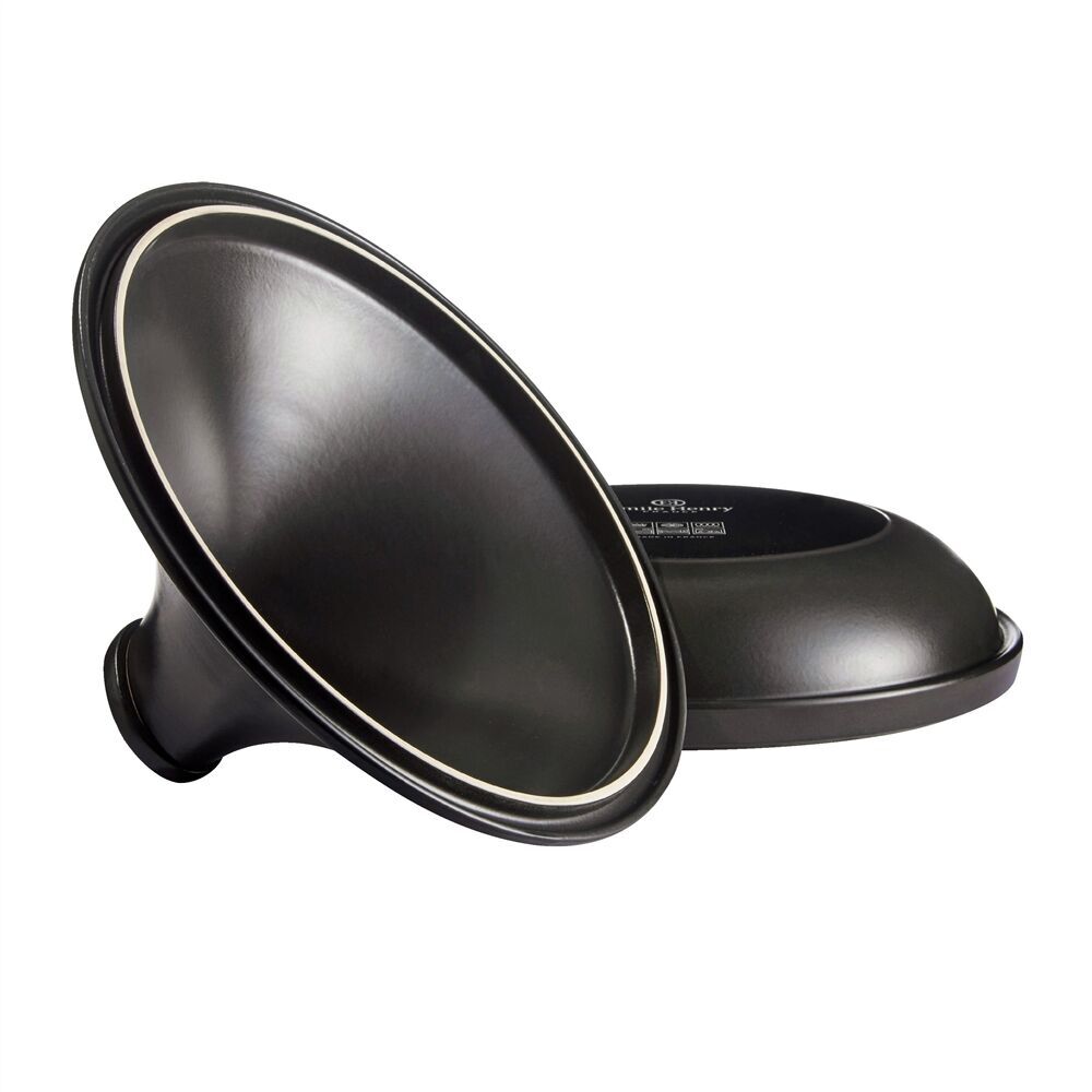 EMILE HENRY Керамичeн индукционен тажин “DELIGHT“, голям  – Ø 33,5 см – цвят черен