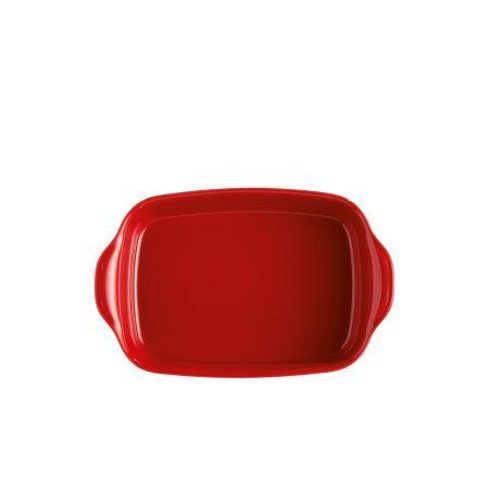<p><span style="color: #000000;"><strong>EMILE HENRY Керамична правоъгълна тава за печене "SMALL RECTANGULAR OVEN DISH"</strong></span><br /><span style="color: #000000;">• <strong>Ръчно изработена от 100% естествени материали<br />• Устойчива на температури: </strong>- 20º С до + 270º С<strong><br />• Равномерно разпределение на топлината<br />• Задържа топлината на ястието по-дълго от обикновените съдове<br />• Висока устойчивост на надраскване <br /></strong>• </span><strong><span style="color: #000000;">Материал: </span> <span style="color: #ff0000;">HR® Ceramic (High Resistance) <span style="color: #000000;">/</span></span></strong><span style="color: #ff0000;"><span style="color: #000000;"> Високо устойчива керамика</span></span><strong><span style="color: #ff0000;"><span style="color: #000000;"> / </span><br />• <span style="color: #000000;">Без съдържание на олово, кадмий и никел</span><br /><span style="color: #000000;">• Външен размер вкл.дръжките: </span></span></strong><span style="color: #ff0000;"><span style="color: #000000;">30 х 19 х 7 см</span></span><span style="color: #ff0000;"><br /><strong><span style="color: #000000;">• Вътрешен размер: </span></strong><span style="color: #000000;">24,5 х 17 х 6,5 см<br /></span></span><span style="color: #ff0000;"><span style="color: #000000;">• <strong>Вместимост:</strong> 1,55 литра</span><br /><span style="color: #000000;"><strong>• Тегло: </strong>1,19 кг<br /><strong>• Брой порции:</strong> 2 </span><br /><span style="color: #000000;">• <strong>Цвят: </strong>червен<br /></span><span style="color: #000000;">• <strong>Подходяща за: </strong>фурна / микровълнова фурна / фризер / съдомиялна машина</span><br /><strong><span style="color: #000000;">Производител: EMILE HENRY / Франция</span></strong></span></p><br />Марка: Emile Henry <br />Модел: EH 9650-34<br />Доставка: 2-4 работни дни<br />Гаранция: 2 години