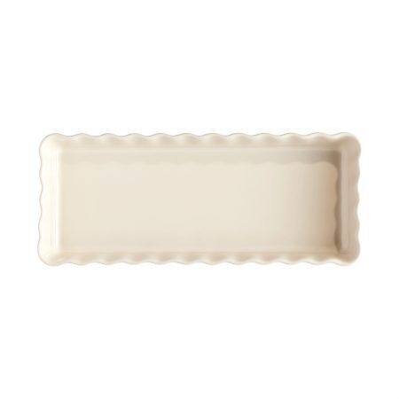 <p><strong>EMILE HENRY Керамична плитка провоъгълна форма за тарт "SLIM RECTANGULAR TART DISH" </strong><br />• <strong>Ръчно изработена от 100% естествени материали<br />• Устойчива на температури: </strong>- 20º С до + 270º С<strong><br />• Равномерно разпределение на топлината<br />• Задържа топлината на ястието по-дълго от обикновените съдове<br />• Висока устойчивост на надраскване <br /></strong>• <strong>Материал:  <span style="color: #ff0000;">HR® Ceramic (High Resistance) <span style="color: #000000;">/ </span></span></strong><span style="color: #ff0000;"><span style="color: #000000;">Високо устойчива керамика</span></span><strong><span style="color: #ff0000;"><span style="color: #000000;"> / </span><br />• <span style="color: #000000;">Без съдържание на олово, кадмий и никел</span><br /><span style="color: #000000;">• Външен размер вкл.дръжките: </span></span></strong><span style="color: #ff0000;"><span style="color: #000000;">36,5 х 15 х 5 см</span></span><span style="color: #ff0000;"><br /><strong><span style="color: #000000;">• Вътрешен размер: </span></strong><span style="color: #000000;">34,5 х 13 х 4</span><span style="color: #000000;"> см<br /></span></span><span style="color: #ff0000;"><span style="color: #000000;">• <strong>Вместимост:</strong> 1,3 литра</span><br /><span style="color: #000000;"><strong>• Тегло: </strong>1,09 кг</span><br /><span style="color: #000000;">• <strong>Цвят: </strong>екрю</span><br /><span style="color: #000000;">• <strong>Подходяща за: </strong>фурна / микровълнова фурна / фризер / съдомиялна машина</span><br /><strong><span style="color: #000000;">Производител: EMILE HENRY / Франция</span></strong></span></p><br />Марка: Emile Henry <br />Модел: EH 6034-02<br />Доставка: 2-4 работни дни<br />Гаранция: 2 години