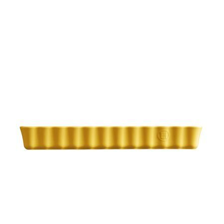 <p><strong>EMILE HENRY Керамична плитка провоъгълна форма за тарт "SLIM RECTANGULAR TART DISH" </strong><br />• <strong>Ръчно изработена от 100% естествени материали<br />• Устойчива на температури: </strong>- 20º С до + 270º С<strong><br />• Равномерно разпределение на топлината<br />• Задържа топлината на ястието по-дълго от обикновените съдове<br />• Висока устойчивост на надраскване <br /></strong>• <strong>Материал:  <span style="color: #ff0000;">HR® Ceramic (High Resistance) <span style="color: #000000;">/ </span></span></strong><span style="color: #ff0000;"><span style="color: #000000;">Високо устойчива керамика</span></span><strong><span style="color: #ff0000;"><span style="color: #000000;"> / </span><br />• <span style="color: #000000;">Без съдържание на олово, кадмий и никел</span><br /><span style="color: #000000;">• Външен размер вкл.дръжките: </span></span></strong><span style="color: #ff0000;"><span style="color: #000000;">36,5 х 15 х 5 см</span></span><span style="color: #ff0000;"><br /><strong><span style="color: #000000;">• Вътрешен размер: </span></strong><span style="color: #000000;">34,5 х 13 х 4</span><span style="color: #000000;"> см<br /></span></span><span style="color: #ff0000;"><span style="color: #000000;">• <strong>Вместимост:</strong> 1,3 литра</span><br /><span style="color: #000000;"><strong>• Тегло: </strong>1,09 кг</span><br /><span style="color: #000000;">• <strong>Цвят: </strong>жълт</span><br /><span style="color: #000000;">• <strong>Подходяща за: </strong>фурна / микровълнова фурна / фризер / съдомиялна машина</span><br /><strong><span style="color: #000000;">Производител: EMILE HENRY / Франция</span></strong></span></p><br />Марка: Emile Henry <br />Модел: EH 6034-90<br />Доставка: 2-4 работни дни<br />Гаранция: 2 години