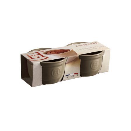 <p><span style="color: #000000;"><strong>EMILE HENRY Комплект 2 броя керамични купички / рамекини "RAMEKINS SET N°9" <br />• В комплекта: </strong>2 бр купички</span><br /><span style="color: #000000;">• <strong>Ръчно изработени от 100% естествени материали<br />• Устойчиви на температури: </strong>- 20º С до + 270º С<strong><br />• Равномерно разпределение на топлината<br />• Задържат топлината на ястието по-дълго от обикновените съдове<br />• Висока устойчивост на надраскване <br /></strong>• </span><strong><span style="color: #000000;">Материал:</span>  <span style="color: #ff0000;">HR® Ceramic (High Resistance) <span style="color: #000000;">/</span></span></strong><span style="color: #ff0000;"><span style="color: #000000;"> Високо устойчива керамика</span></span><strong><span style="color: #ff0000;"><span style="color: #000000;"> / </span><br /><span style="color: #000000;">• Без съдържание на олово, кадмий и никел</span><br /><span style="color: #000000;">• Размери:  </span></span></strong><span style="color: #000000;">Ø 9 см  х 5,5 см (h)<br />• <strong>Вместимост:</strong> 0,15 литра<br /><strong>• Тегло: </strong>0,42 кг<br />• <strong>Цвят: </strong>сиво-бежов<br />• <strong>Подходяща за: </strong>фурна / микровълнова фурна / фризер / съдомиялна машина<br /><strong>Производител: EMILE HENRY / Франция</strong></span></p><br />Марка: Emile Henry <br />Модел: EH 4009-95<br />Доставка: 2-4 работни дни<br />Гаранция: 2 години