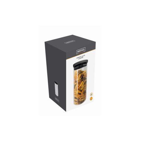 <p><span style="font-size: small;"><strong>Nerthus Стъклен канистер - 900 мл.</strong></span></p>
<p><span>Тегло: 0,250 кг.</span><br /><span>Материал: Стъкло, силикон, нетоксична пластмаса:</span><br /><span>  • BPA FREE</span><br /><span>  • NO BISPHENOL</span><br /><span>  • NO PHTHALATES</span><br /><span>Херметично уплътнение</span><br /><span>Капацитет: 0,900 л.</span><br /><span>Производител: </span><strong>Vin Bouquet, Испания</strong><br /><br /></p><br />Марка: Vin Bouquet <br />Модел: VB FIH 656<br />Доставка: 2-4 работни дни<br />Гаранция: 2 години