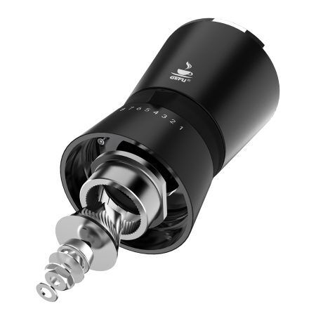 <p><strong><span style="font-size: small;">GEFU Кафемелачка “SANTIAGO“ </span><br /></strong>• <strong>Материал:</strong> неръждаема стомана, алуминий, пластмаса, стъкло<br />• <strong>Подвижна манивела</strong> <br />•<strong> Размери:</strong> Ø 9 х 21,5 см<br /> • <strong>Със стоманен механизъм за смилане</strong> <br />• <strong>Регулиращи се 8 степени на смилане</strong> <br /><strong>Производител: GEFU / Германия</strong></p><br />Марка: GEFU - GERMANY <br />Модел: GEFU 16331<br />Доставка: 2-4 работни дни<br />Гаранция: 2 години