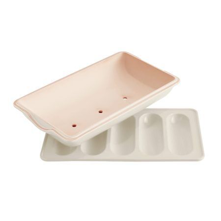 <p><span style="color: #000000;"><strong>EMILE HENRY Керамична форма за печене на мини багети "MINI - BAGUETTE BAKER" </strong> </span><br /><span style="color: #000000;">• <strong>Ръчно изработена от 100% естествени материали<br />• Устойчива на температури: </strong>- 20º С до + 270º С<strong><br />• Равномерно разпределение на топлината<br />• Задържа топлината на ястието по-дълго от обикновените съдове<br />• Висока устойчивост на надраскване <br /></strong>• </span><strong><span style="color: #000000;">Материал:</span>  <span style="color: #ff0000;">HR® Ceramic (High Resistance) <span style="color: #000000;">/ Високо устойчива керамика / </span><br /><span style="color: #000000;">• Без съдържание на олово, кадмий и никел<br />• За 5 бр мини багети</span><br /><span style="color: #000000;">• Външен размер вкл.дръжките: </span></span></strong><span style="color: #ff0000;"><span style="color: #000000;">39 х 23 х 10,5 см</span></span><span style="color: #ff0000;"><br /><strong><span style="color: #000000;">• Вътрешена дължина: </span></strong><span style="color: #000000;">36 см<br /><strong>• Вътрешна ширина: </strong>21 см</span></span><span style="color: #ff0000;"><span style="color: #000000;"><br /><strong>• Вътрешна височина:</strong> 3,5 см</span><br /><span style="color: #000000;"><strong>• Тегло: </strong>3,4 кг</span><br /><span style="color: #000000;">•<strong> Размери на опаковката:</strong> 40 х 25 х 14 см (ДхШхВ)</span><br /><span style="color: #000000;">• <strong>Цвят: </strong>екрю<br />• <strong>Вместимост:</strong> 0,5 литра</span><br /><span style="color: #000000;">• <strong>Подходяща за: фурна / микровълнова фурна / фризер / съдомиялна машина</strong></span><br /><strong><span style="color: #000000;">Производител: EMILE HENRY / Франция</span></strong></span></p><br />Марка: Emile Henry <br />Модел: EH 5519-50<br />Доставка: 2-4 работни дни<br />Гаранция: 2 години