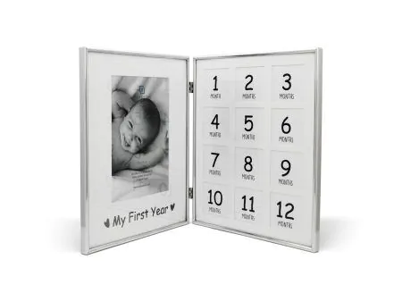 ZILVERSTAD Рамка със сребърно покритие "1-ва годинка" - 12 снимки