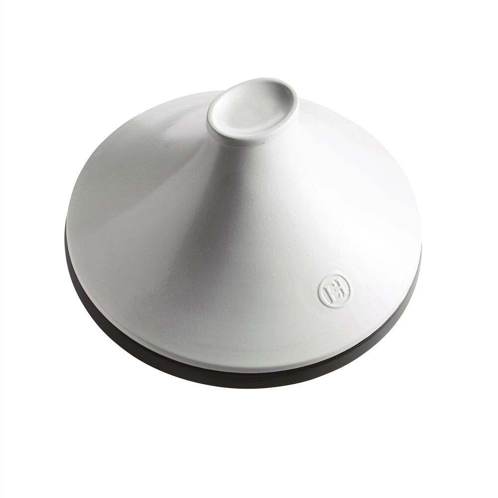 EMILE HENRY Керамичeн индукционен тажин “DELIGHT“, малък  – Ø 27 см – цвят черен/бял